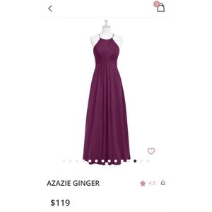 NWT Azazie Ginger Raspberry Dress